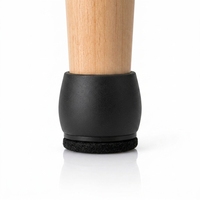 Protège-pieds de meubles noirs en feutre, manchon de protection pour sol, pour lit, chaise, table