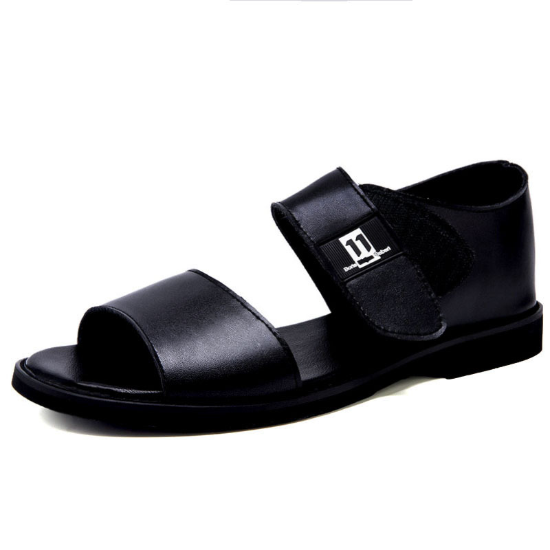 men luxury leather sandal