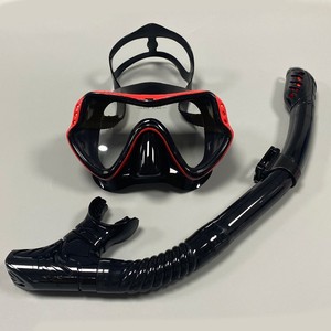 Diving Mask And Snorkel Set Adult <b>Large</b> <b>Frame</b> Silicone Anti Fog Tempered Glass For Snorkeling Swimming - Product Image 2