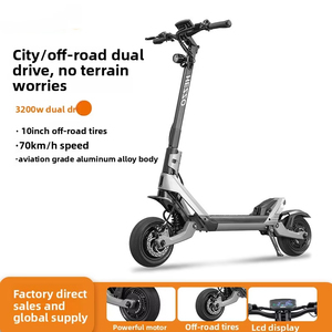 สกู๊ตเตอร์ไฟฟ้าสำหรับใช้งานกลางแจ้ง 60V 3200W แบตเตอรี่ลิเธียม 23Ah โครงอะลูมิเนียม ระบบกันสะเทือนคู่หน้า-หลัง ยาง 10 นิ้ว รุ่น DDC-017 ระบบกันสะเทือนคู่หน้า-หลัง - Product Image 1