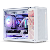 Lovingcool bas quantité minimale de commande usine jeu rvb ventilateur étui mi tour MATX PC boîtier ordinateur et tours serveur châssis avec bricolage Graffiti