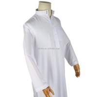 Prix réduit, 3x Nouveautés : Thobe arabe, Vêtement ethnique islamique, Kaftan, Robe musulmane Qatari, Abaya de prière