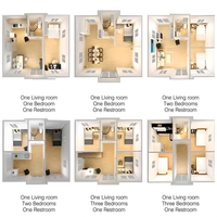 Maison conteneur préfabriquée extensible, structure modulaire en acier, cabine à aménagement personnalisé, espace de vie portable isolé