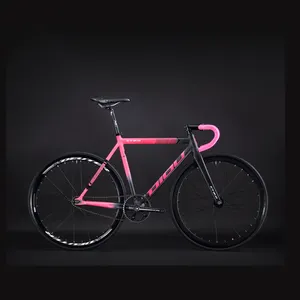 Fixie ฟิกซ์เกียร์จักรยาน,เฟรมคาร์บอนไฟเบอร์1700ระดับสูงสุดพิเศษ4แทร็คจักรยานแข่งฟิกซ์