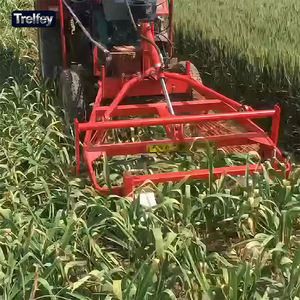 Nuevo Modelo de Cosechadora de Montaje Frontal, para Reducir el Daño a las <span class=keywords><strong>Ruedas</strong></span> al Cultivo de Ajo, <span class=keywords><strong>con</strong></span> Rodillos de Transporte Suave y Vibración para Descompactación - Product Image 4