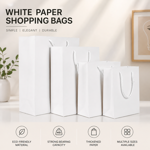 Recyclable Brown Kraft Paper Shopping <b>Bags</b> Custom Logo Printed for Retail Boutiques - Product Image 3