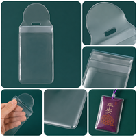 Sacs refermables en PVC transparent avec fermeture à rabat pour le rangement et l'organisation de bijoux, fournitures d'emballage pour petites entreprises, vente en gros