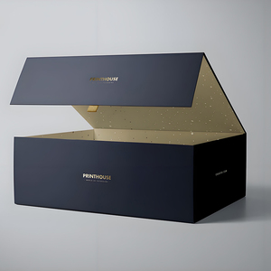 صناديق هدايا فاخرة من الورق المقوى قابلة لإعادة التدوير وصديقة للبيئة مع إغلاق مغناطيسي وشعار مخصص - Product Image 1