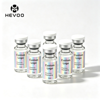 Boîte d'emballage personnalisée pour flacons avec étiquette autocollante holographique imperméable pour marque cosmétique, boîte OEM pour marque privée, livraison rapide OEM