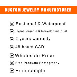 LUCKYJIU Custom <strong>Jewelry</strong> Manufacturers <strong>Wholesale</strong> Earrings Necklace Bracelet Ring Silver Brass Stainless Steel Gold Plated <strong>Jewelry</strong> - Product Image 2
