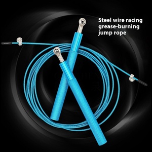 <span class=keywords><strong>Cuerda</strong></span> de <span class=keywords><strong>saltar</strong></span> de velocidad de PVC <span class=keywords><strong>larga</strong></span> de doble rodamiento profesional <span class=keywords><strong>para</strong></span> hombres, mujeres, estudiantes, adultos, equipo de Fitness deportivo de aleación de aluminio - Product Image 2