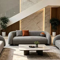 Fauteuil de salon moderne en velours, rembourré en éponge, fauteuil de luxe pour hôtel, salon, réception