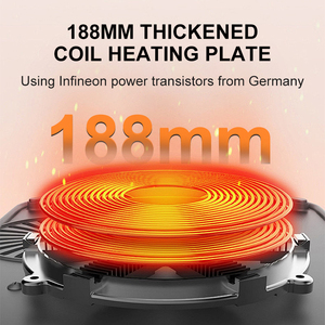 Bếp điện từ thông minh 3500W, lẩu di động, màu trắng, bếp điện từ để bàn - Product Image 2