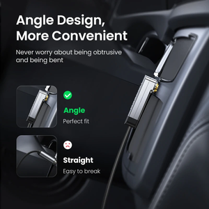 <span class=keywords><strong>Cable</strong></span> de Audio UGREEN de 3.5mm, <span class=keywords><strong>Cable</strong></span> Auxiliar Estéreo con Ángulo Recto de 90 Grados, <span class=keywords><strong>Cable</strong></span> de Audio Macho a Macho Chapado en Oro de 24K para iPhone, iPod, iPad - Product Image 5