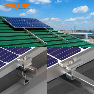 Système d'énergie solaire Soeasy avec structure en acier inoxydable pour toit en tuiles inclinées, montage pour panneaux solaires photovoltaïques résidentiels - Product Image 2
