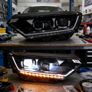 Conjunto de Faros LED para Golf 7 <span class=keywords><strong>2013</strong></span>-2017 <span class=keywords><strong>GTI</strong></span> MK7 Bi-Xenón HID DRL 6000K 12V 10000 Lúmenes Nuevo - Product Image 4