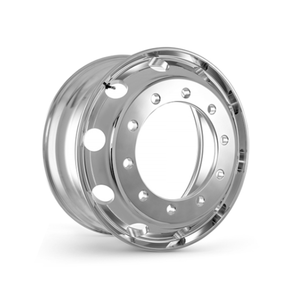 Jantes en aluminium chromées personnalisées avec logo OEM, 9x22.5, robustes, pour véhicules utilitaires et remorques - Product Image 5