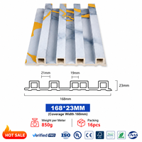 Panneau mural en PVC rainuré WPC moderne, très vendu, pour salon, hôtel, salle de sport, imperméable, écologique, prix d'usine