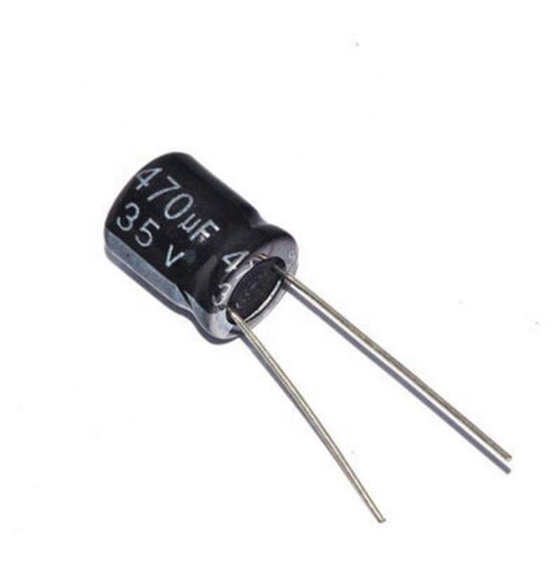 Original 35V/470UF 10*13mm 100V/47UF 8*12mm Aluminum Electrolytic Capacitor Factory Wholesale
