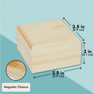 Organizador de joyas de madera de pino natural para mujer para decoración del hogar para almacenamiento de regalos y baratijas - Product Image 5