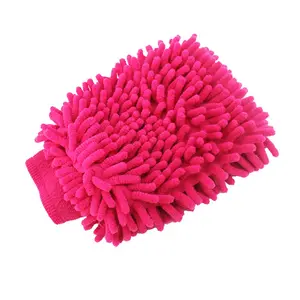China supplier car wash mitt microfiber cleaning chenille mitt