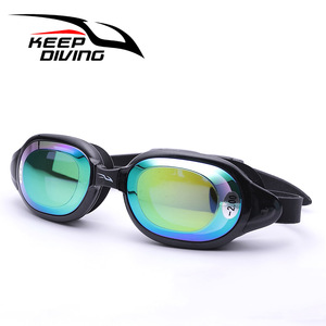 Lunettes de natation sur ordonnance SG-861P, lentilles miroir, revêtement PC, ajustement universel pour hommes et femmes - Product Image 3