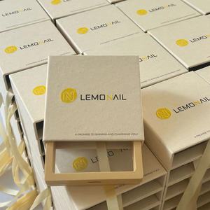 Cao cấp handmade giấy Hộp Quà Tặng biểu tượng tùy chỉnh Pull-out trang sức PE phim bao bì xách tay Vòng Vòng cổ lưu trữ hiển thị các tông - Product Image 2