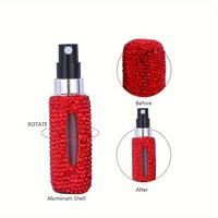 Brillant Sparkling 5ml Portable Mini Vide Fine Mist Spray Voyage Parfum Atomiseur Rechargeable Parfum Vaporisateur Bouteille Avec Strass