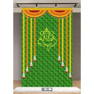 Bannière d'événement personnalisée imprimée numériquement, 5x8 pieds, aux couleurs vives, pour toile de fond de scène de mariage, décoration de festival, fêtes et événements spéciaux - Product Image 1