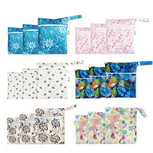 Bolsa de carrinho molhado, bolsa com estampa molhada, dobrável, portátil, à prova d' água, saco de bebê, molhado, para natação - Product Image 3