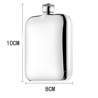 Qianxun 304 acier inoxydable épaissi Portable extérieur plat flacon à vin voyage Portable petite bouteille Mini flacon à vin