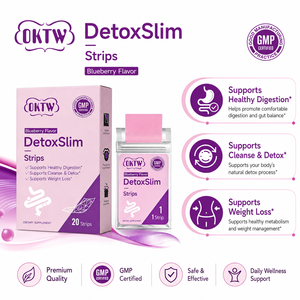 Complément Oral Détoxifiant Naturel DetoxSlim Marque Blanche pour la Gestion du Poids et le Nettoyage Doux de l'Intestin, Saveur Myrtille - Product Image 2