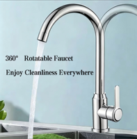 Robinet de lavabo multifonctionnel en acier inoxydable chromé, chaud et froid, rotatif, pour cuisine et salle de bain d'hôtel moderne, vente en gros fournisseur