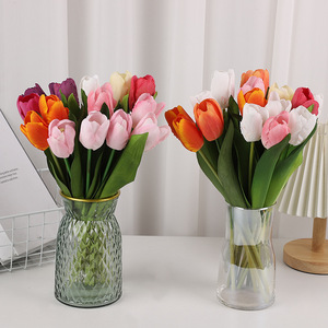 Artificial Tulip <b>Flowers</b> <b>Silk</b> High Simulation Wedding Home Decor Props Modern Style Reusable Recyclable - Product Image 1
