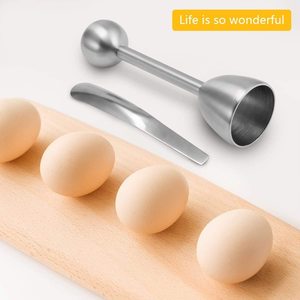 Coupe-œufs en acier inoxydable 304, outil porte-tasse, Gadgets de cuisine - Product Image 2