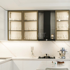 Kabinet dapur melamin putih kabinet dapur kecil Modern untuk dapur kecil - Product Image 6