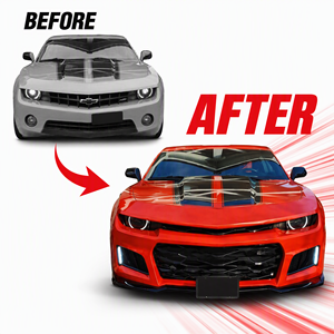 Kit de carrosserie ABS pour <span class=keywords><strong>Chevrolet</strong></span> Camaro 5ème génération 2010-2015, conversion en 6ème génération 2016-2018 ZL1 1LE - Product Image 4