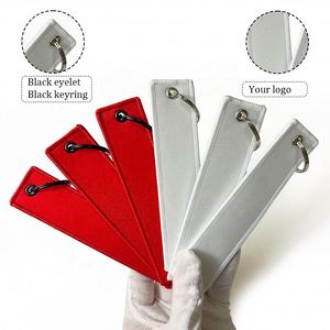Hot Sale Customized Personalized Embroidered Fabric Jet Tag <b>Custom</b> Woven Embroidery <b>Keychain</b> - Product Image 3