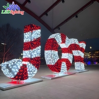 Décoration de Noël lumineuse pour l'extérieur, pour le paysage et la maison, avec éclairage LED certifié IP65
