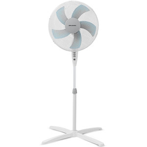 Ventilatore a piedistallo Grunkel 50W 3 velocità Base a forma di X bianca - Product Image 1