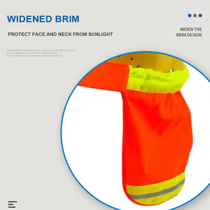 OEM mùa hè xây dựng trang web an toàn Mũ bảo hiểm thoáng khí ABS UV bảo vệ Sun Visor phản chiếu chống UV mũ cứng mở rộng Sun hat - Product Image 4