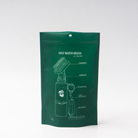 Pochette autoportante à finition mate avec trou de suspension, résistante aux déchirures, sac en plastique personnalisé pour l'emballage d'accessoires sportifs