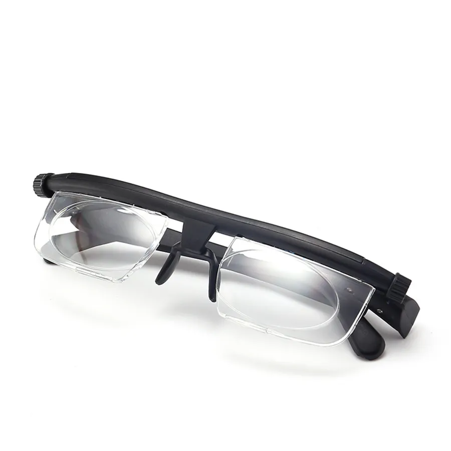 Adjustable老眼鏡-600 + 300 Myopia Hyperopia TR90フレームデュアルユース柔軟な焦点距離トリミング-6d + 3D