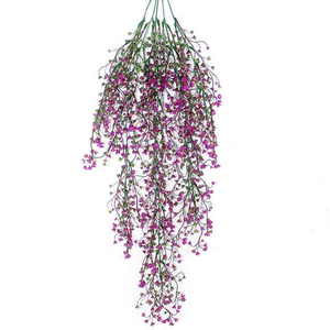 <span class=keywords><strong>Lierre</strong></span> Artificielle <span class=keywords><strong>Feuille</strong></span> De Saule Ornements Suspendus Simulation Fleur Vigne Tenture Ornements Longues Cloches De Saule - Product Image 4