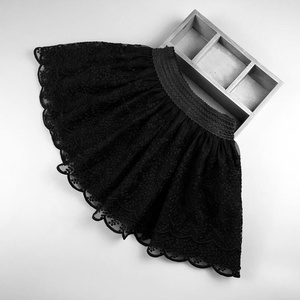 Jupe de danse en dentelle blanche pour fille, vêtement Tutu de couleur unie Tutu pour enfants et bébés, collection printemps, automne 2022 - Product Image 3