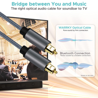 Câble audio optique de qualité supérieure Toslink connecteurs plaqués or 24K à fibre optique numérique certifiés CE/RoHS pour câble PS5 Xbox Toslink