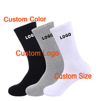 2025 nouvelles chaussettes vierges de sublimation personnalisées de haute qualité chaussettes de broderie personnalisées blanches chaussettes imprimées pour hommes