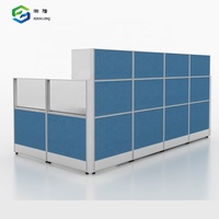 Mobilier de bureau haut de gamme, poste de travail en U, bureaux modernes avec cloisons, utilisation en hôpital et atelier, design modulaire flexible