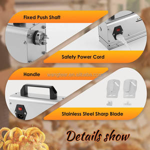 ใช้ในอุตสาหกรรมสแตนเลสอาหารขบเคี้ยวไฟฟ้าเกลียวเครื่องตัดไส้กรอกมันฝรั่งเครื่องบิดเครื่องตัด - Product Image 5