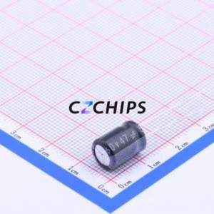 Condensateur électrolytique en aluminium à montage traversant ENB1HM470F11OT, D8xL11mm 47uF 20% 50V 300mA-100kHz - Product Image 2